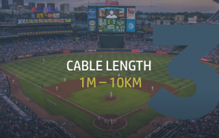 Cable length from 1m to 10km