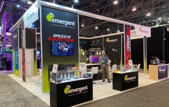 Emergent Vision Technologies booth setup