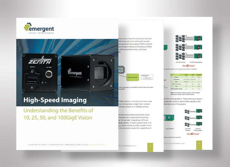White Paper: Understanding the Benefits of 10, 25, 50, and 100GigE Vision