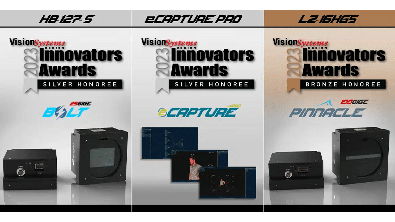emergent wins three 2023 vision systems design innovators awards for high speed machine vision cameras and software innovators awards