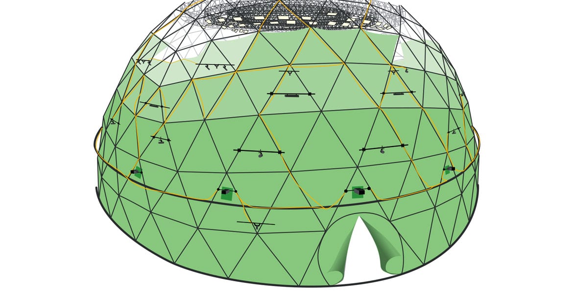 virtual reality applications dome