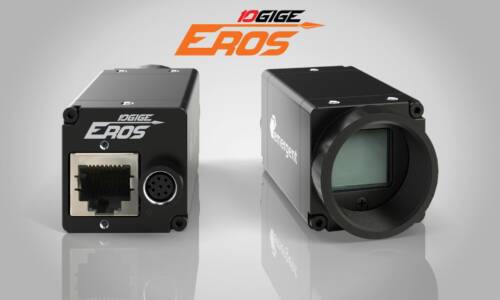 emergent vision technologies launches eros, the world’s smallest and lowest power 10gige cameras eros 10gige camera