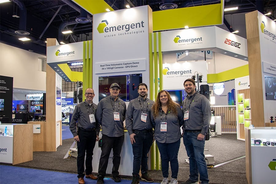 The Emergent Vision Technologies team at NAB 2025.