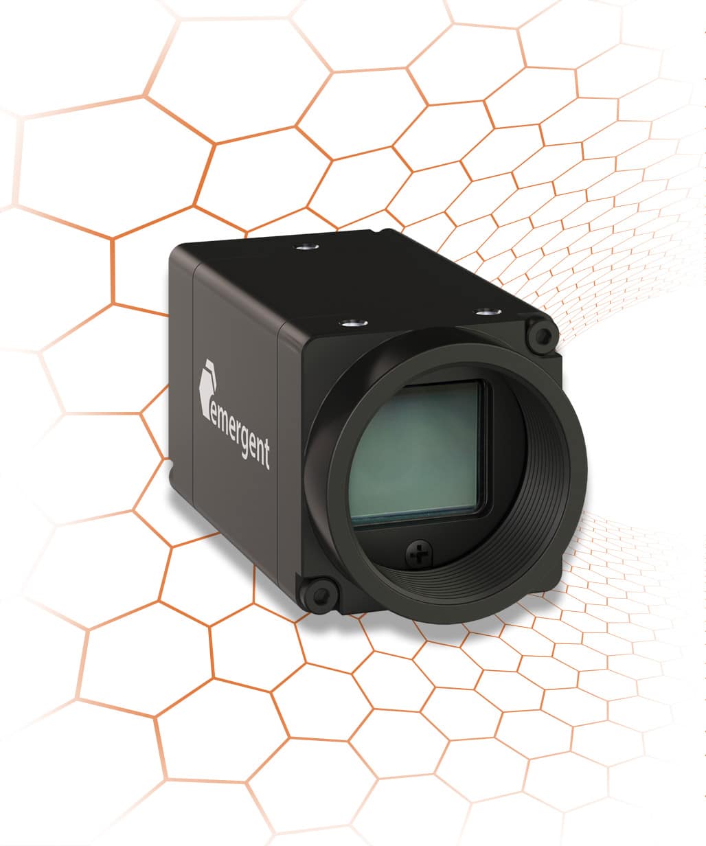 EROS is a 10GigE industrial camera with 29 x 29mm dimensions and power consumption of 3W SFP+ / 4W RJ45 without PoE / 4.8W RJ45 PoE.