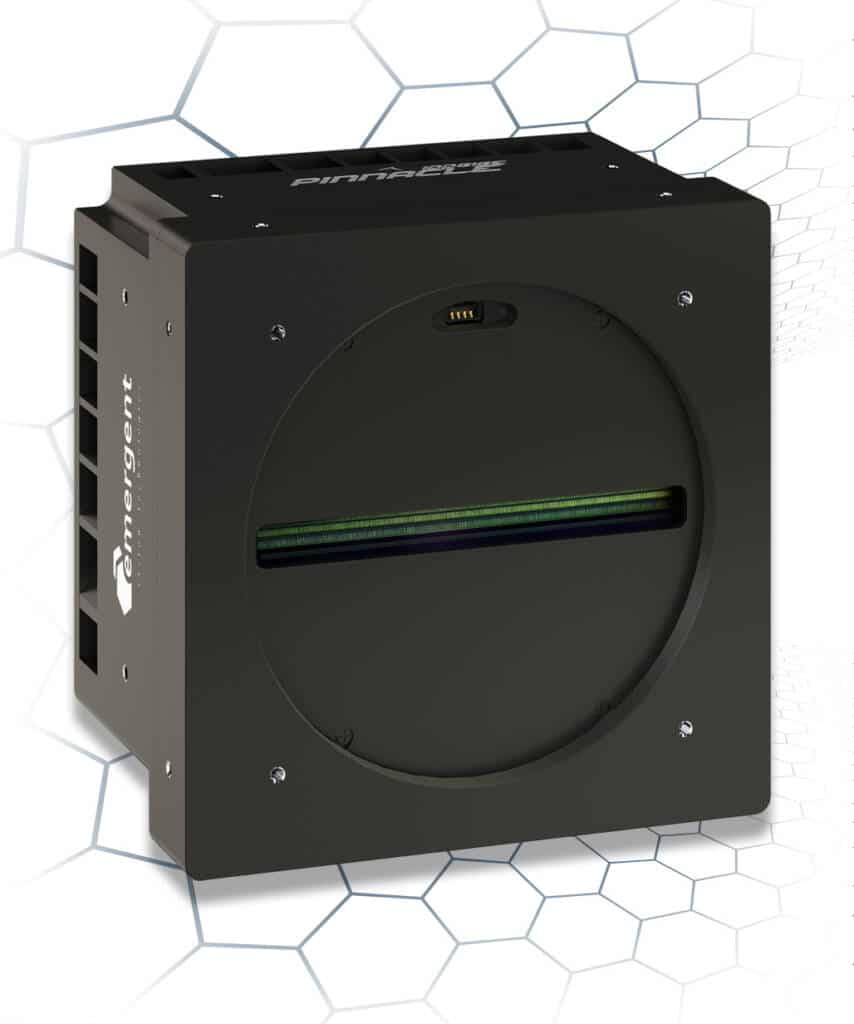 PINNACLE 100GigE Industrial Line Scan Cameras are the fastest available, with peak scanning rates of 1,000KHz and resolution up to 16K.