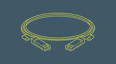 Interface cables for 10 / 25 / 100 GigE Camera Systems using SFP+, QSFP28, SFP, RJ45 cables to connect to cameras and computers.