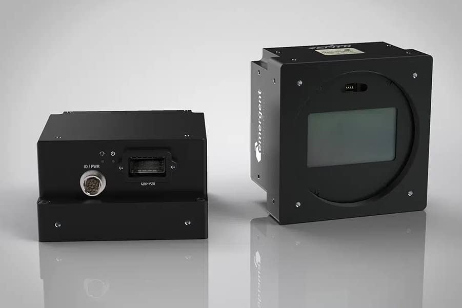 EROS 10GigE cameras have the 29 x 29 mm dimensions common to 5, 2, and 1GigE cameras.