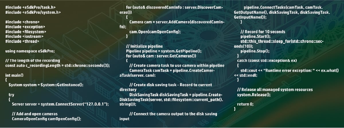 Stream from camera to SSD in real time - no buffers, no frame drops, no complications. Just press record.