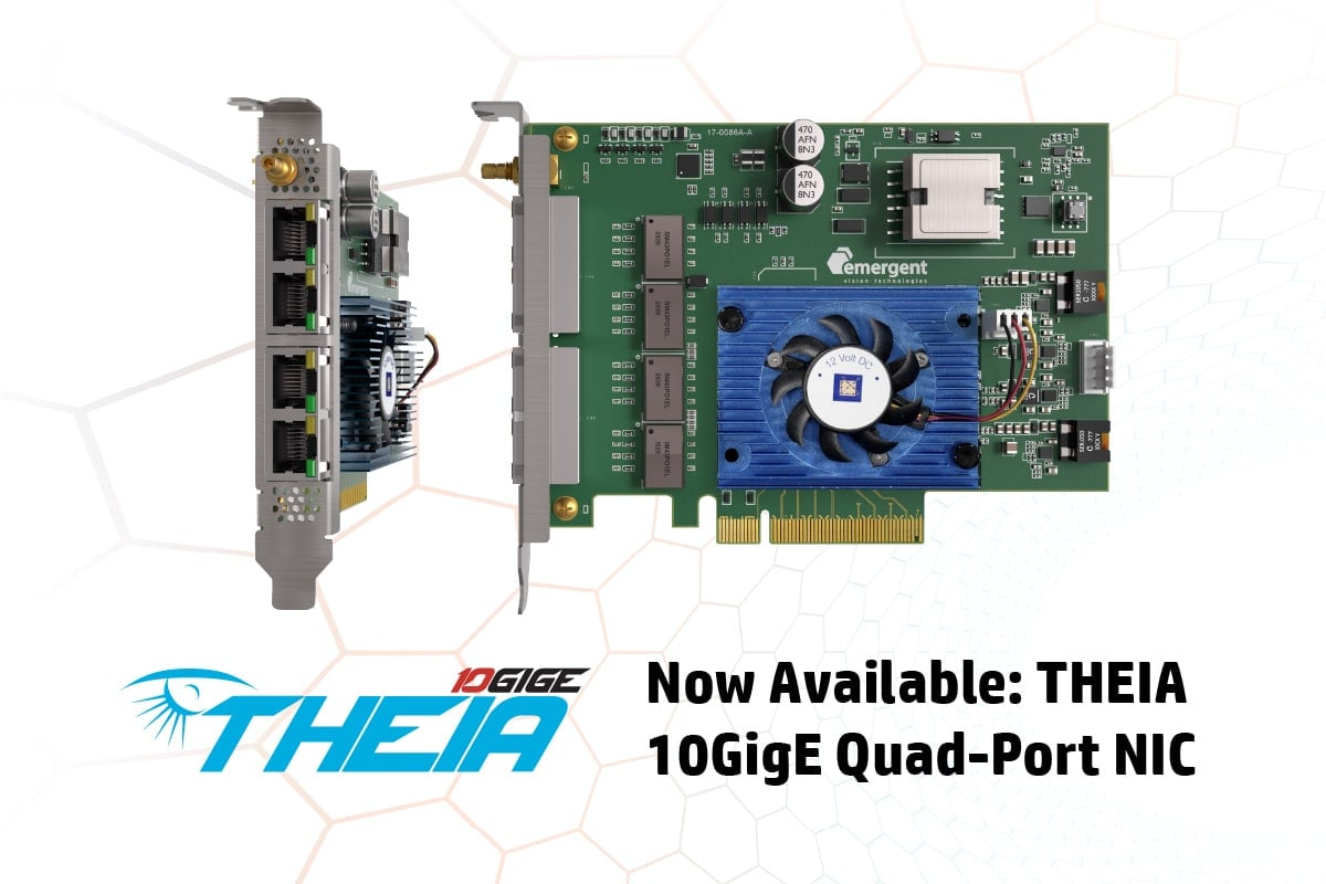 New THEIA 10GigE Quad-Port Network Interface Cards (NICs) are now available